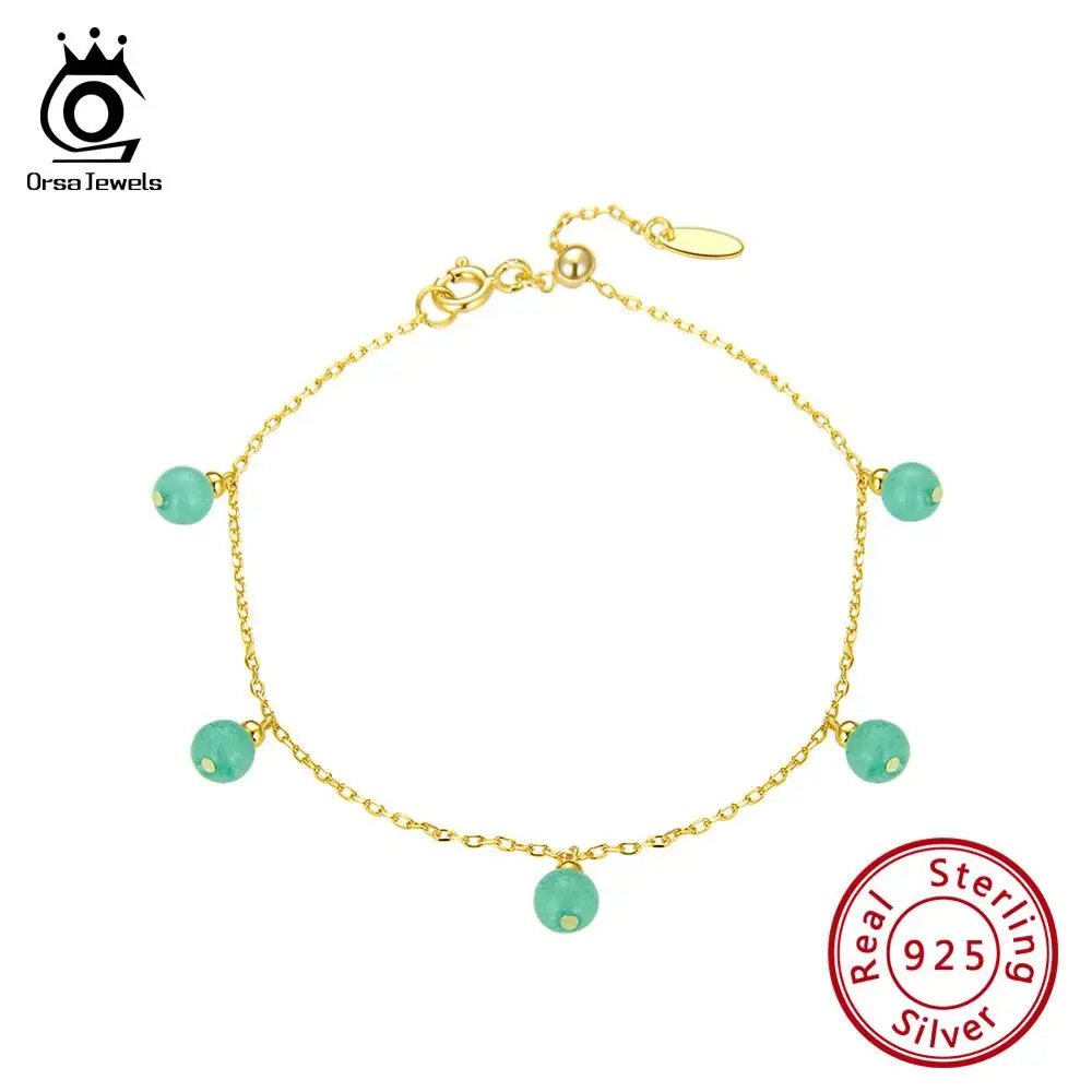 Женские браслеты из серебра ORSA JEWELS регулируемый браслет с бусинами красного и