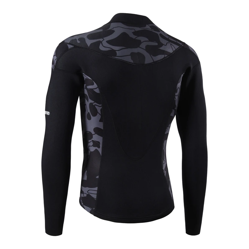 2 mm Korean diving suit male long sleeve wetsuit zipper clothes surf wear top jacket diving surfing watersports