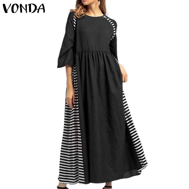 VONDA новые модные платья для беременных сексуальное платье с коротким рукавом для беременных женщин платье для беременных платье размера плюс сарафан