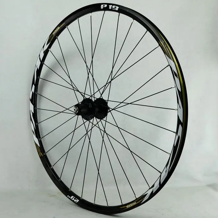 29 black hub gray 2" 29" 27,5 дюймов 32 отверстия дисковый тормоз Горный велосипед задние колеса шесть отверстий Центральный замок MTB велосипед задние колеса 4 герметичные подшипники - Цвет: 29 black hub gray