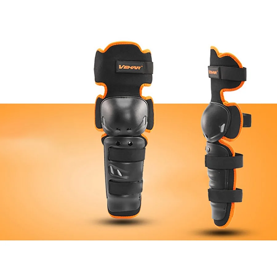 Orange 1 пара Кроссовый наколенник защитный Ортез налокотники щиток для наколенников мотоциклетные Спортивные щитки для велосипедистов протектор Шестерня Защита ног - Цвет: Orange
