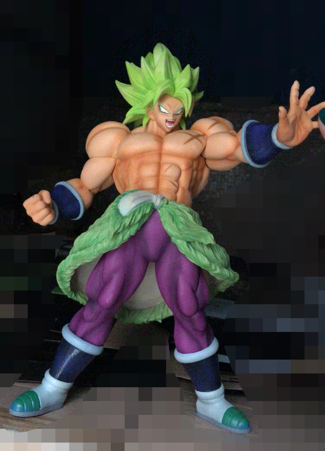 Broly30cm 34 см большая Оригинальная фигурка Banpresto Dragon Ball, Супер Saiyan Broly Broli, ПВХ фигурка, модель, игрушки, фильм, фигурка Borly - Цвет: Broly30cm