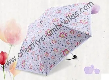 

Free shipping Mini anti UV pocket parasol,two times silver coating 6 ribs,three fold bag umbrells,windproof,mix order allowed