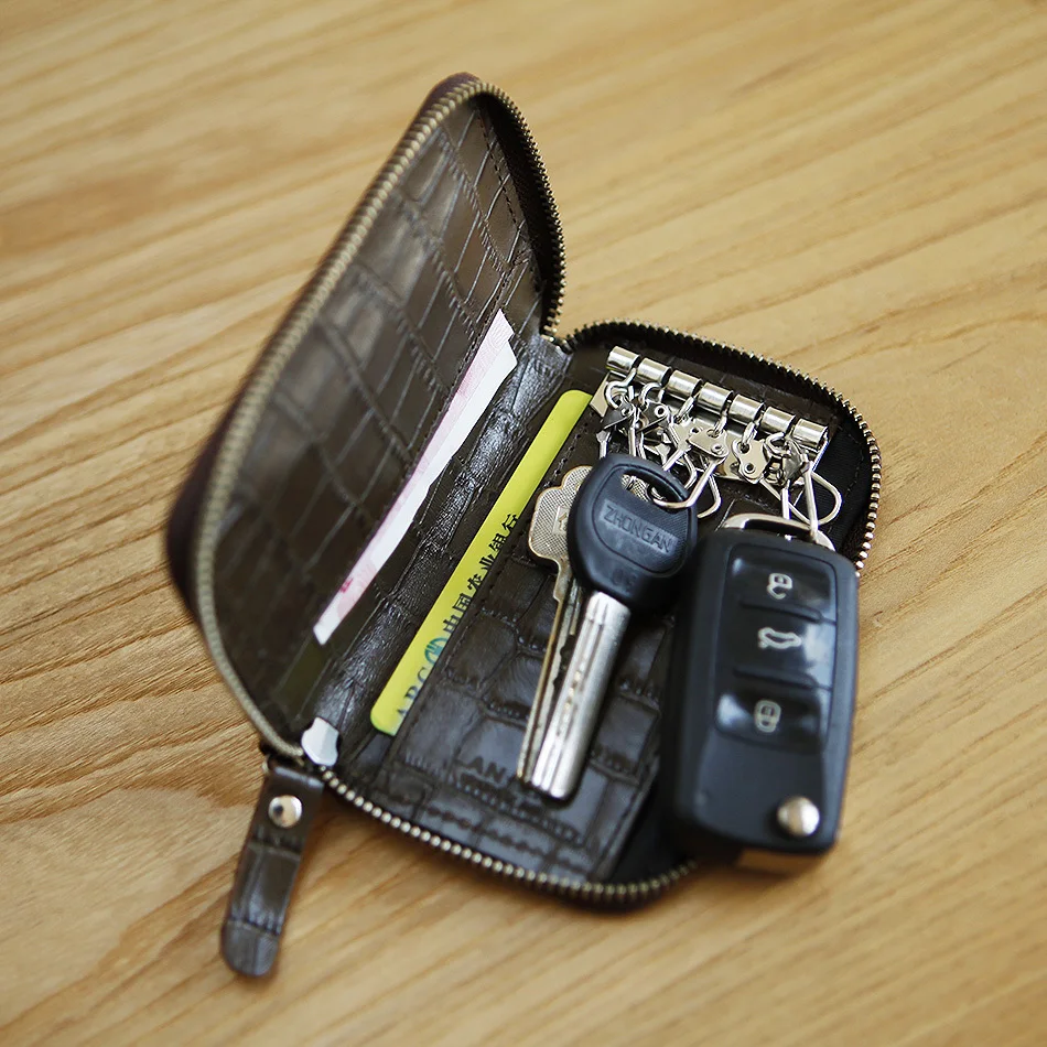LANSPACE мужской кожаный чехол для ключей из коровьей кожи держатель автомобильных