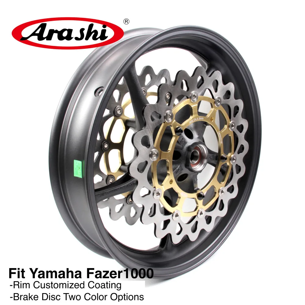

Передний обод колеса Arashi FZ1 2006-2009 для YAMAHA FZ 1 FZ1-Fazer 1000 2006 2007 2008 06 07 08 09, передний обод тормозного диска