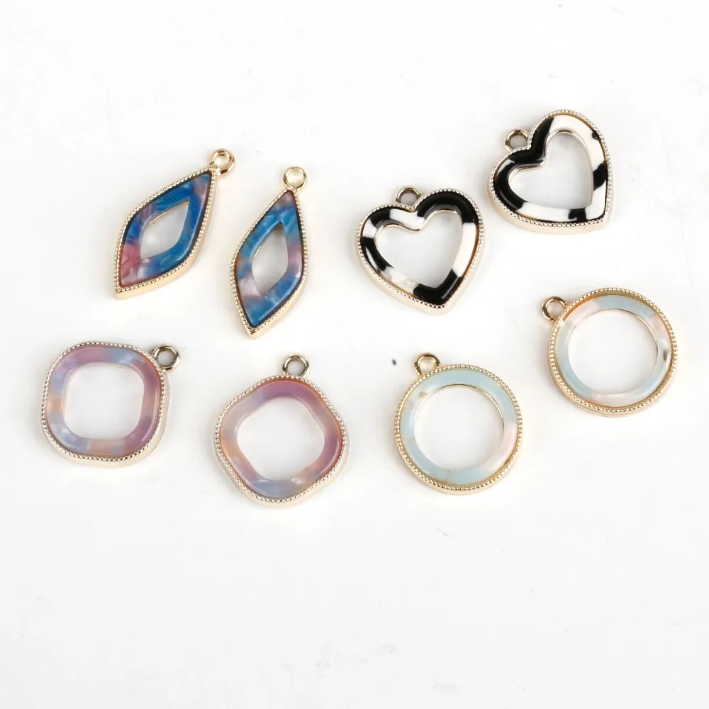 Fashion 2pcs/lot 4 Type Charm Metal pendant Hole dia 1.5mm for DIY Bracelet Necklace Jewelry Making 2018 New Arrival | Украшения и