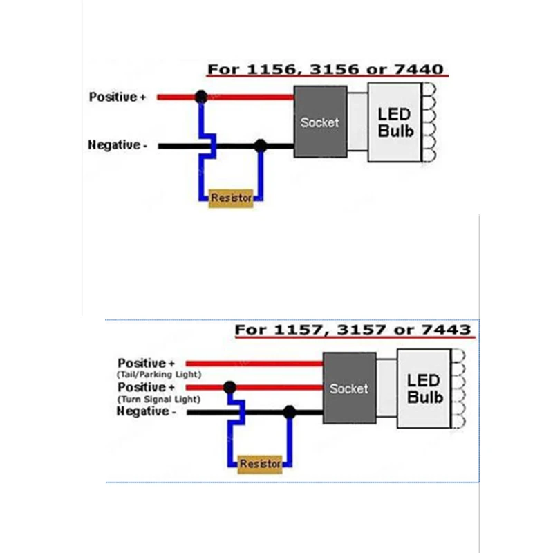 Wljh 2x50 Вт 6ohm светодио дный нагрузочного резистора H1 H3 H4 H7 H8 H11 9005 9006 1156 1157 HID фар DRL