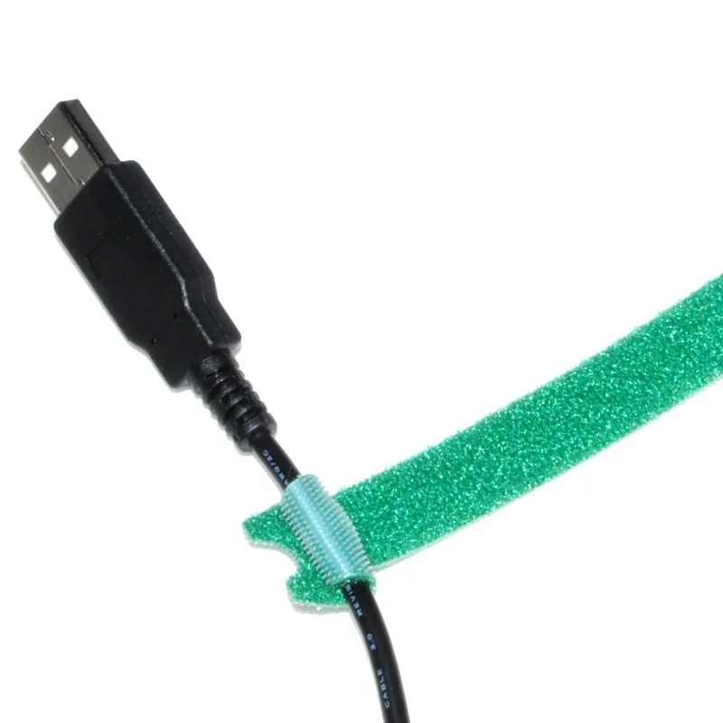 100 шт./лот цветной органайзер для проводов компьютеров и кабелей держатель кабеля