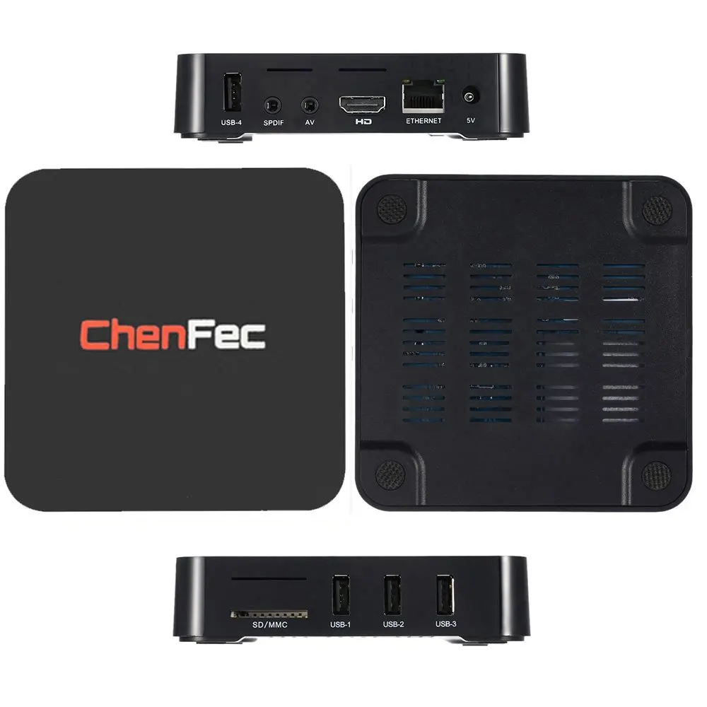 CHENFEC Q1 pro 4 K Android ТВ коробка RK3229 1G/8G Quad core K/2 H.265 3D 2 4G Wi Fi телевизионная приставка OTT