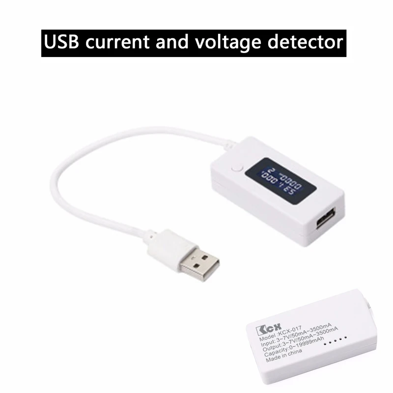KALAIDUN Вольтметр Амперметр USB Тестер Цифровой Дисплей Мобильная мощность мини