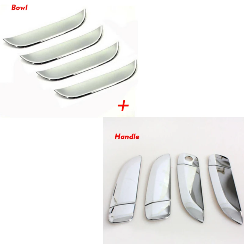 BROSHOO для Chevrolet New Sail 3 2010 2011 2012 2013 2014 классические хромированные дверные ручки