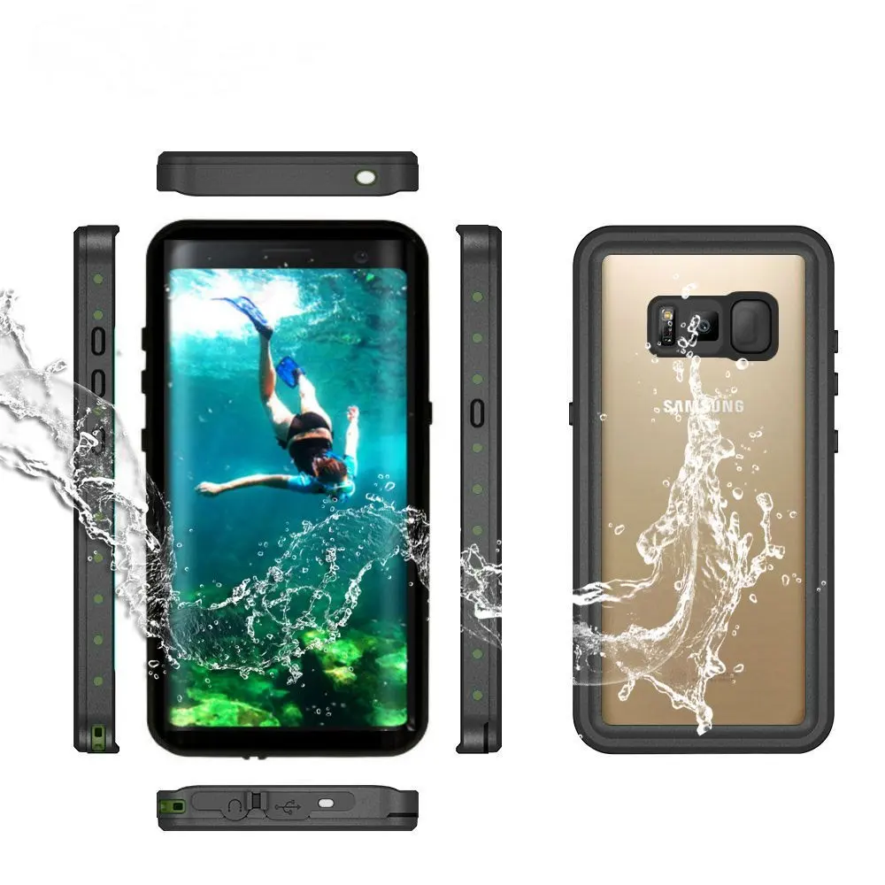 Для Galaxy S10 S10plus водонепроницаемый чехол Защита от грязи и снега для samsung Galaxy S8 S9 с сенсорным ID Чехол