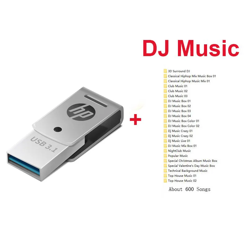 X5000m plus DJ USB флеш-накопитель hp tipo c объемом 16 ГБ, 32 ГБ, 64 ГБ, флеш-накопитель для смартфонов, Тип C, OTG, память Mini U Stick, 3,1 DJ, на заказ, сделай сам, логотип, диск на ключ - Цвет: X5000m plus DJ