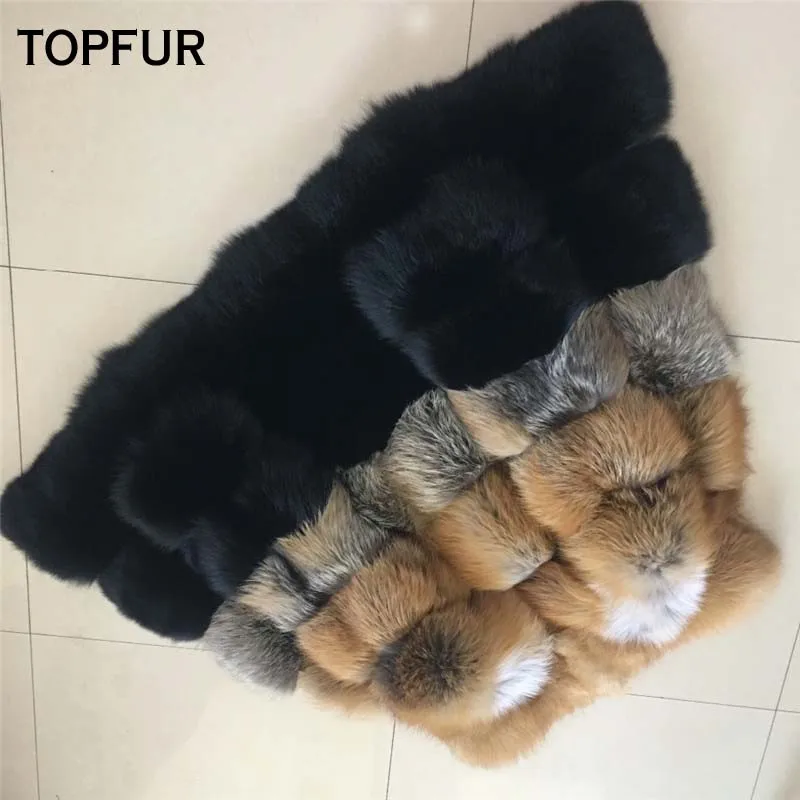 TOPFUR 2018 новый дизайн женское популярное пальто из лисьего меха хит продаж 80 см