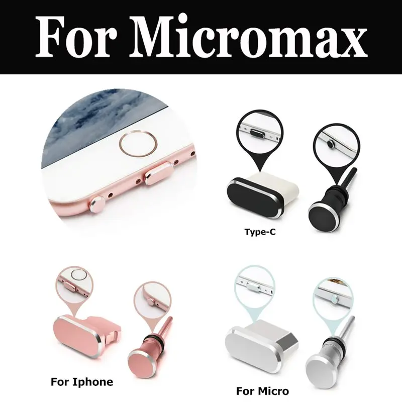 Разъем для наушников Type C с разъемом зарядки пылезащитный Micromax Bolt Juice Pace Q341 Q354 Warrior