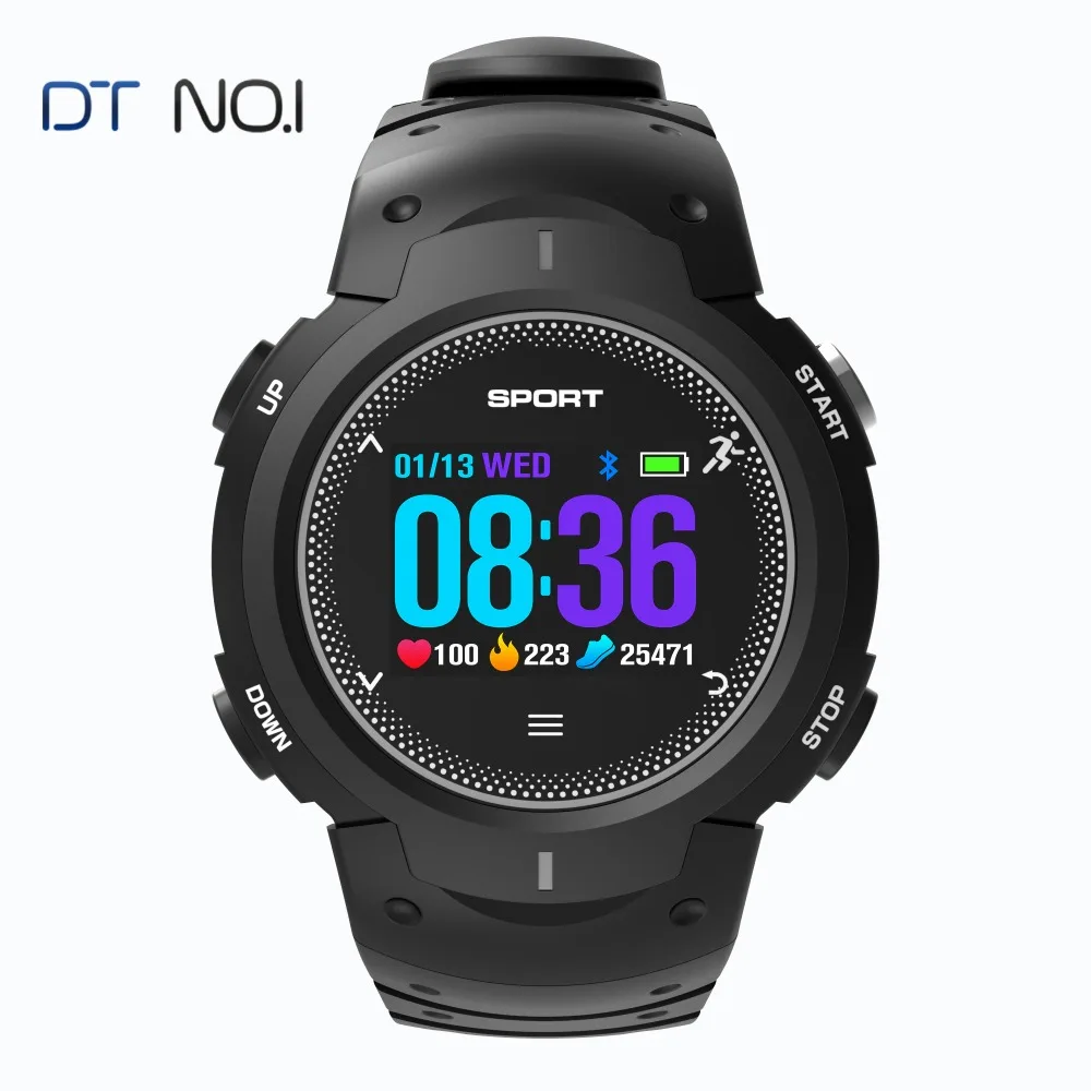 DTNO.1 F13 Смарт-часы ip68 водонепроницаемые спортивные часы для бега многоцветные ЖК