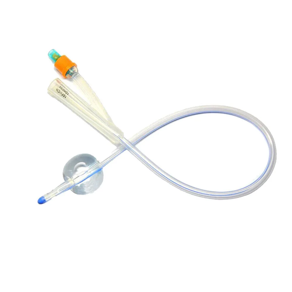 10 шт./упак. 2 Way 100% силиконовый катетер Фолея стандарт Balloon10cc и 30cc Размер 14 22Fr