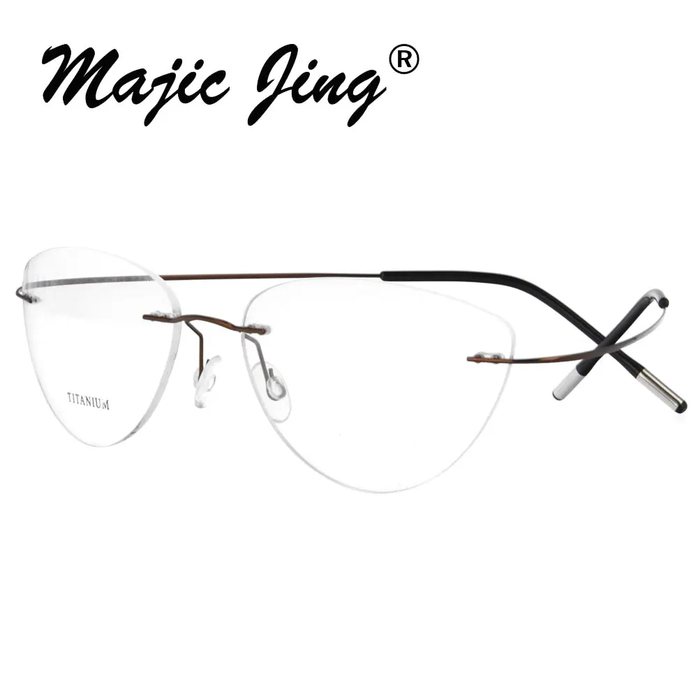 Очки без оправы Magic Jing титановые складные для очков близорукости 30 шт./лот 20003 -