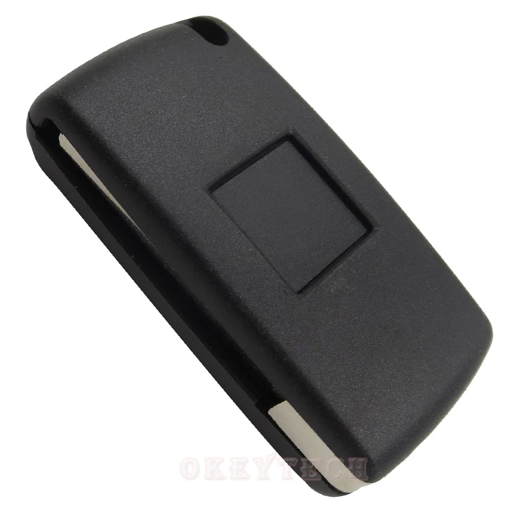 OkeyTech для Peugeot 2 Кнопка VA2 Uncut без паза лезвие Флип складной 433 МГц ID46 PCF7941 чип 407 Citroen