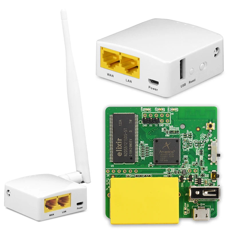 Мини-роутер Wi-Fi GL.iNet GL-AR150 AR9331 150 Мбит/с прошивка OPENWRT поддержка POE версии модуль