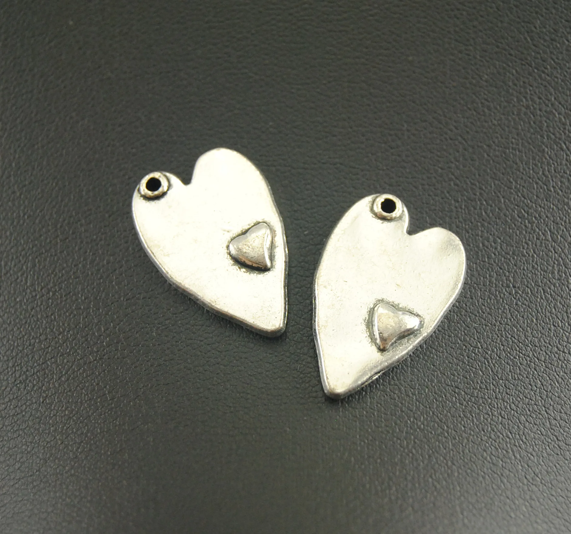 10 шт. серебряные подвески в виде сердца|jewelry making pendants|pendants jewelry makingmaking pendant |