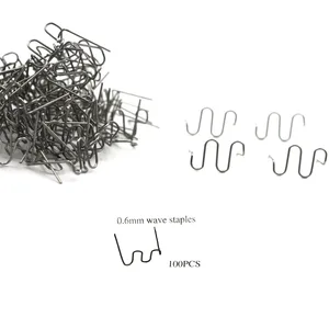 Скобы для горячего степлера пластиковые ремонтные волнистые скобы бампер ремонт кузова 0,6 мм S волнистые скобы 100 шт