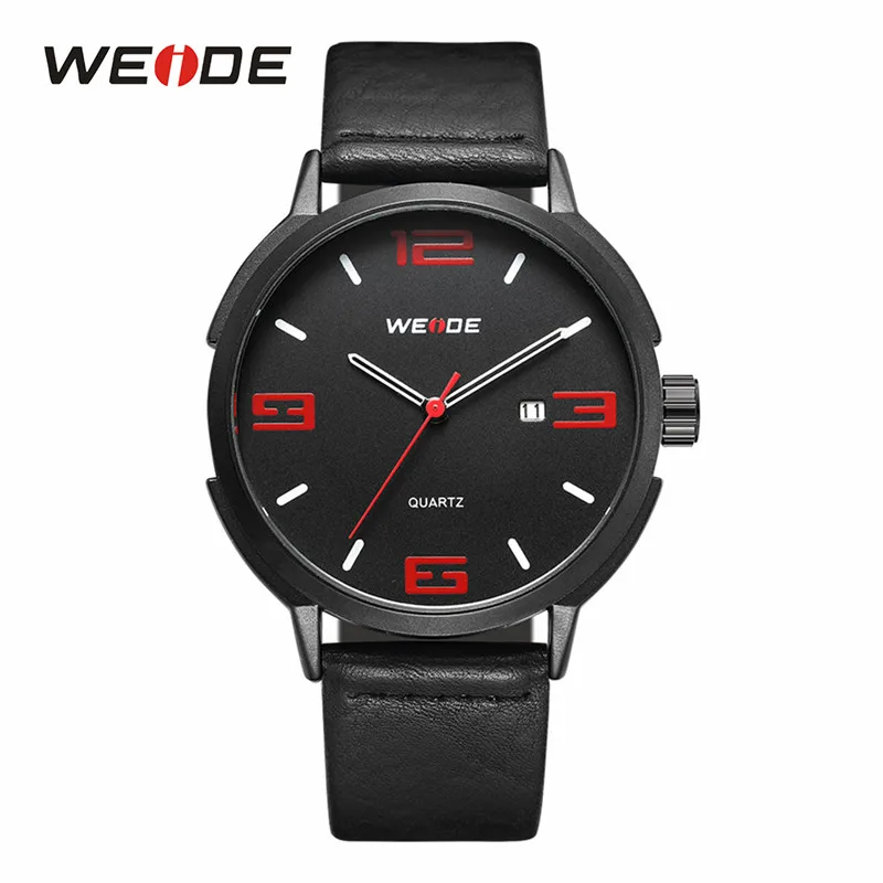 WEIDE Роскошные 2/Tone Золотые Часы Из Нержавеющей Стали Мужчины Аналоговый Цифровой Dual Time Дата Авто Сигнализация Дисплей Моды повседневная Часы - Цвет: Красный