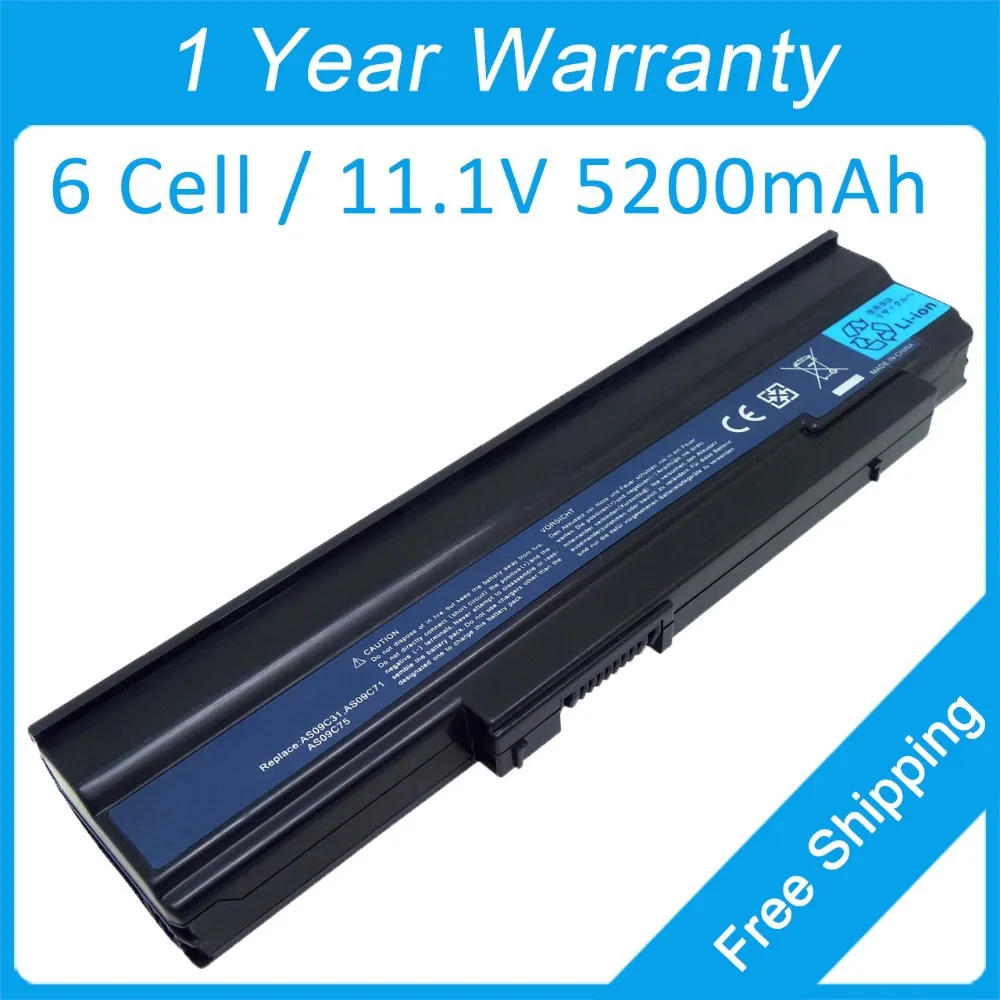 Новый аккумулятор для ноутбука 5200 мАч AS09C31 AS09C71 AS09C75 Gateway NV5200 NV4203 NV4204 NV4202 NV4400 NV4001