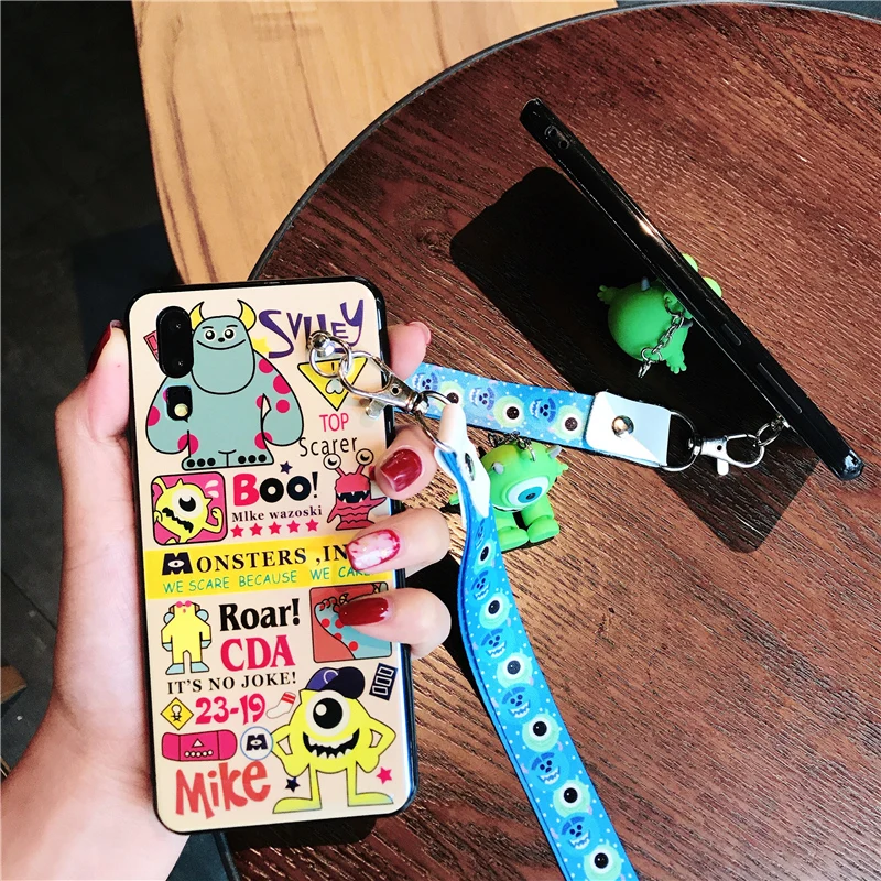 For Huawei P20 Monsters University case Cute Sullivan Soft pro /p20 lite nova3e / P10 cover + toy +Strap |