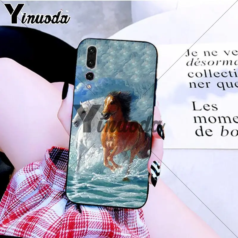 Yinuoda черный мягкий чехол из ТПУ для телефона Huawei P10 plus 20 pro P20 lite mate9 10 honor10
