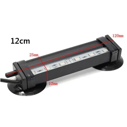 DC12V Светодиодный светильник для аквариума, светильник для аквариума, подводный погружной светильник с воздушными пузырьками, безопасный светильник, пульт дистанционного управления - Цвет: 12cm