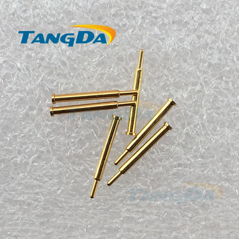 

Tangda 1000pieces 2*16mm D 2*16 spring probe PCB test pin High current Guide pin locating pin Pogo pin for charging connector A.