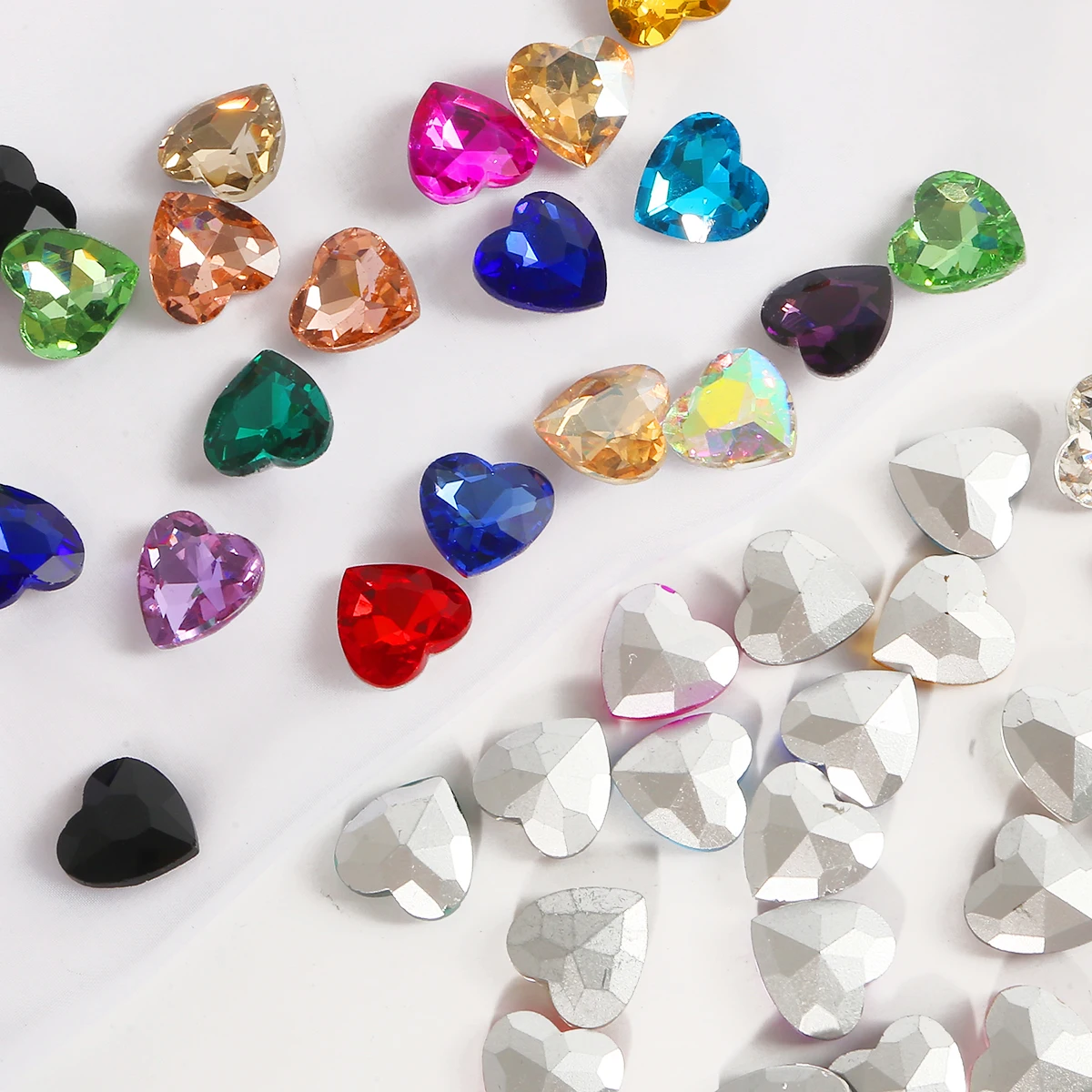20 видов цветов 6 размеров Вариант стекло с украшением в виде кристаллов сердцем