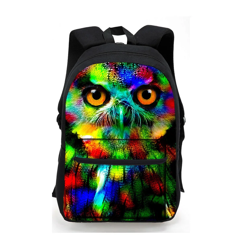 Модный разноцветный рюкзак для женщин 2017 с леопардом школьный девочек 3D принтом