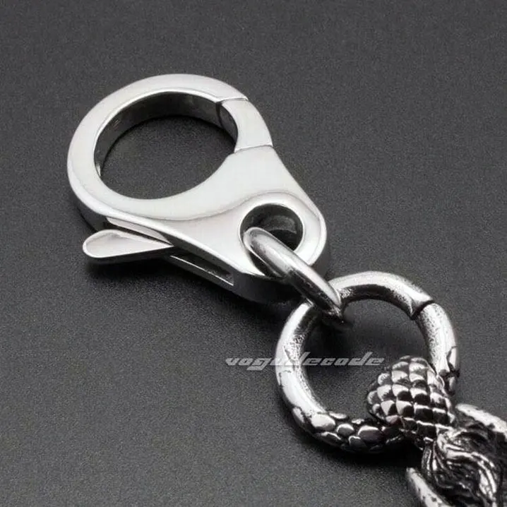 Блестящий уникальный модный брелок с застежкой из нержавеющей стали 316L крутой