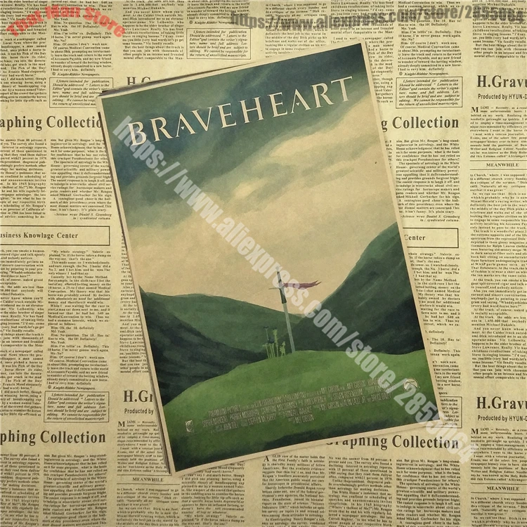 Braveheart Sophie Marceau Mel colomcille Gerard Gibson украшение для дома крафт постер фильма рисунок