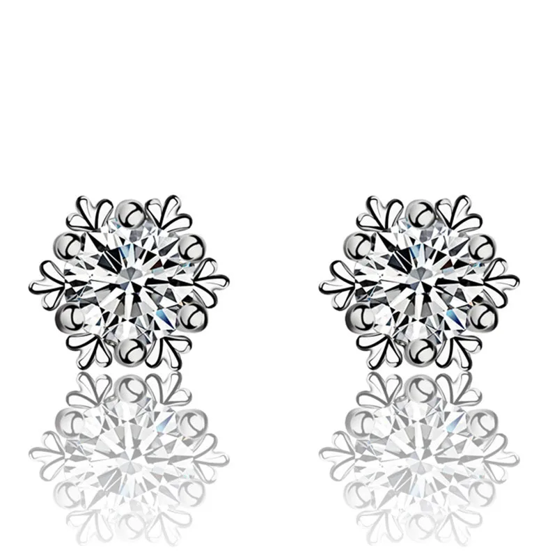 

Top Sale 6 Claw CZ Cubic Zircon Earring JEXXI Accessories For Women Wedding Anniversary Fast Shipping