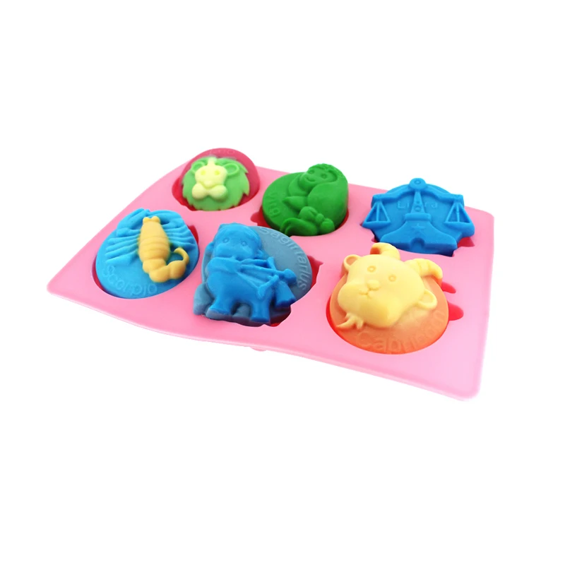 

6-Cavity Resin Soap Mold Handmade DIY Constellations Craft Soap Making Mould