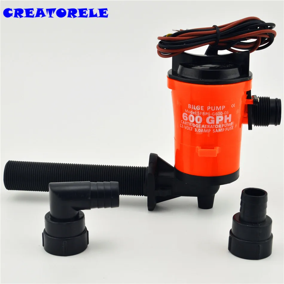 

350gph 12v hose hand bilge pump ruIe low current draw Float Switch System Instruction instructions transfer