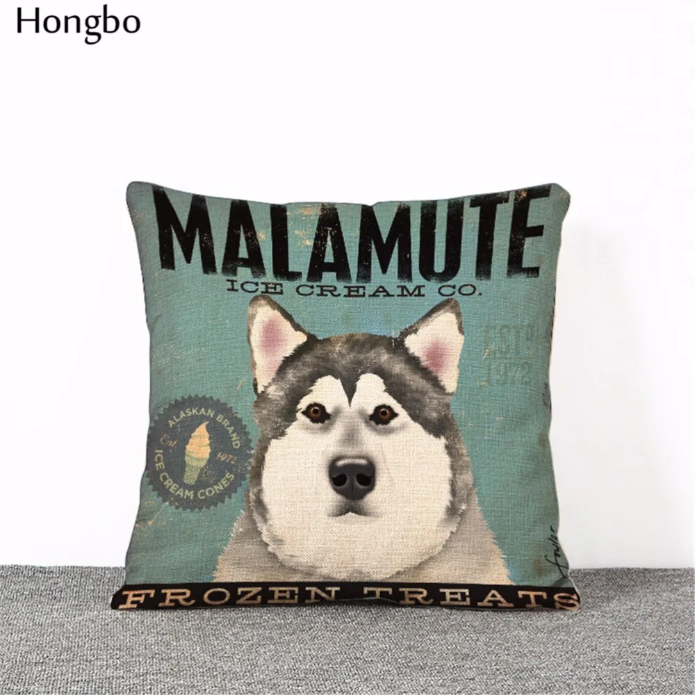 Современный простой 45 см милые красочные Pet Мопс маламут Мальты тцу терьер из