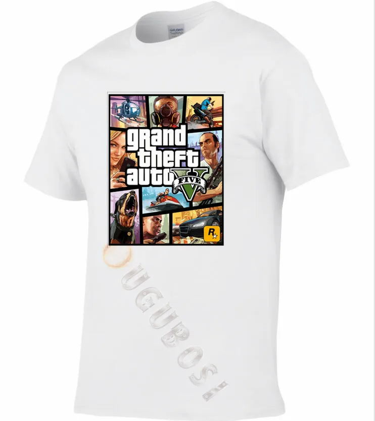 Grand Theft Auto GTA Футболка Мужская Уличная футболка с 5 и женская известного бренда