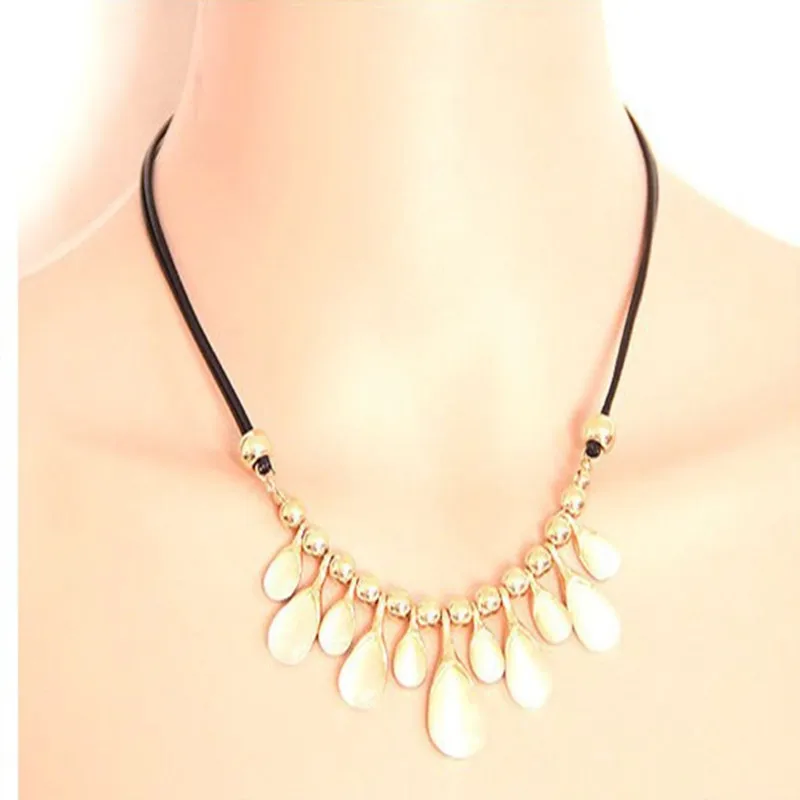 Ожерелье с белым огненным опалом 2019 подвески для женщин короткое ожерелье