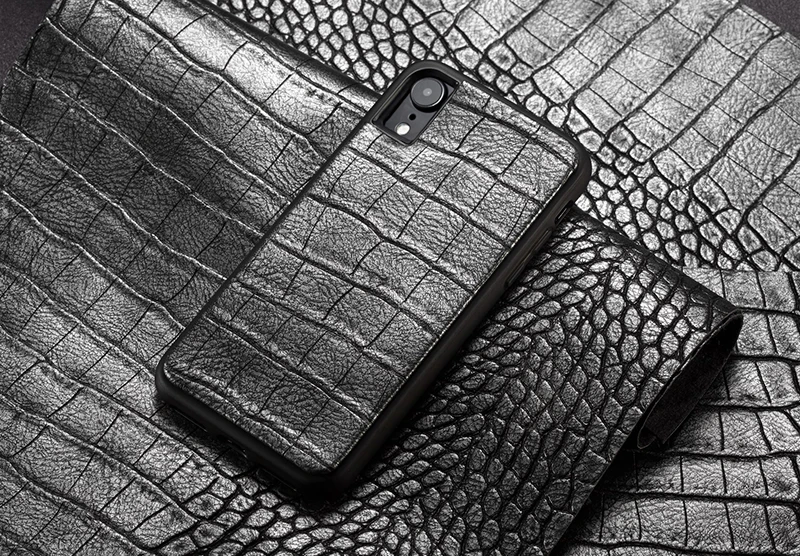 Роскошный чехол WHATIF из крокодиловой кожи для IPhone X, XS, Max, XR, отделения для карт, 2 в 1, съемный чехол-кошелек для IPhone 7, 8 Plus