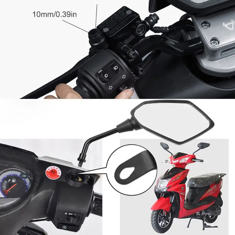 

Rearview Mirror Mount Extender Bracket Holder Clamp Bar Phone GPS Holder Levers Adjustable Motorcycle ATV Rear View Accessories