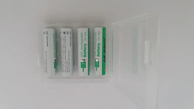 10000 жизненного цикла 4 шт. LTO 1 5 В AA № USB Батарея 14500 Перезаряжаемые для электронные