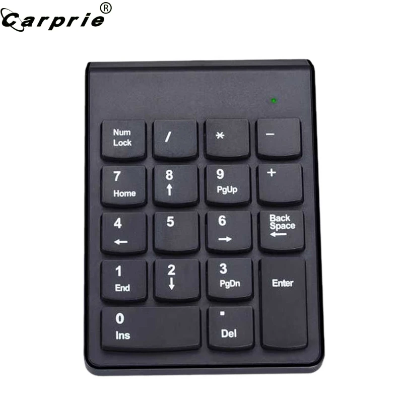 CAPRPIE 2 4G Беспроводная мини USB 18 клавиш Pad цифровая клавиатура с номером клавиатуры