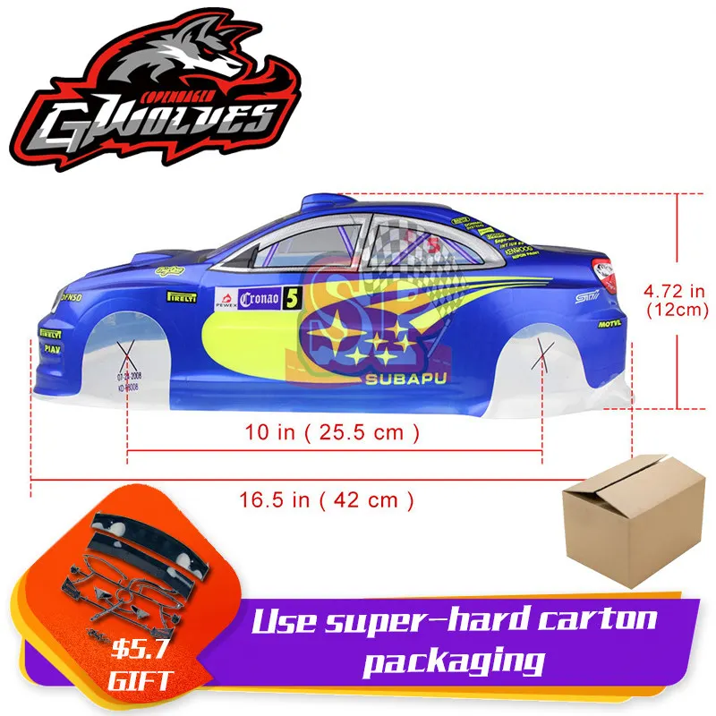 2 37 видов 1/10 RC автомобиль 195/190 мм ПВХ Окрашенный корпус с хвостом для 1:10 RC хобби гоночный Дрифт автомобиль hsp yokomo hpi ZD TAMIYA - Цвет: 2