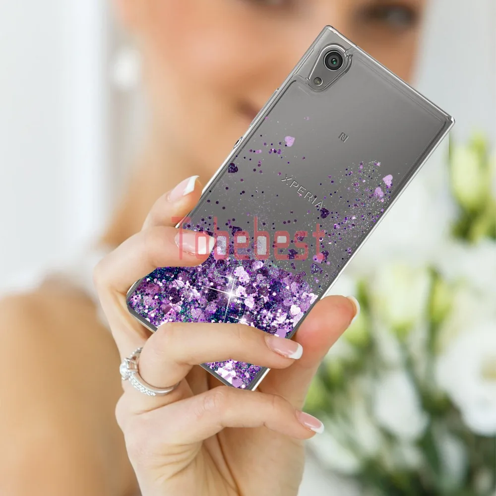 Чехол для Sony L1 чехол с динамическим жидким сыпучим песком и блестками Xperia G3311 G3312