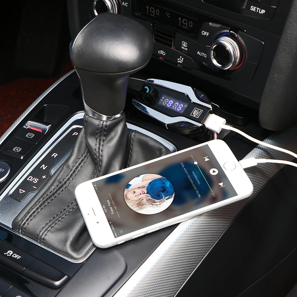 Автомобильный Bluetooth плеер Onever с FM модулятором и USB портом|fm transmitter modulator|player fm
