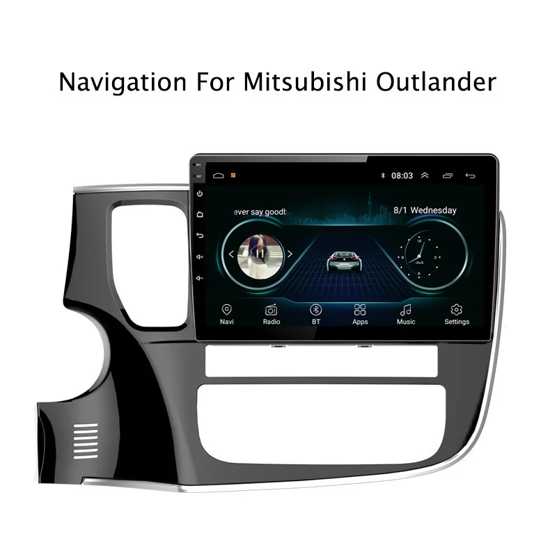 10 1 &quot2.5D Android 8 автомобильный DVD gps плеер для Mitsubishi Outlander 2013 2018 Автомагнитола стерео